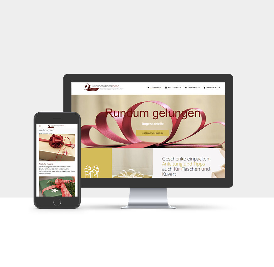 geschenkbandideen-website-design